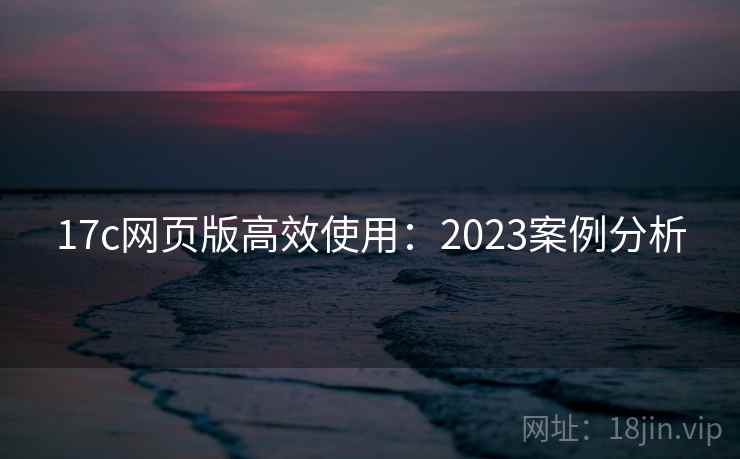 17c网页版高效使用:2023案例分析 第2张 17c网页版高效使用:2023案例分析 第2张