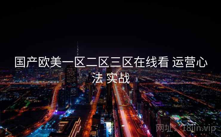 国产欧美一区二区三区在线看 运营心法 实战 第2张 国产欧美一区二区三区在线看 运营心法 实战 第2张
