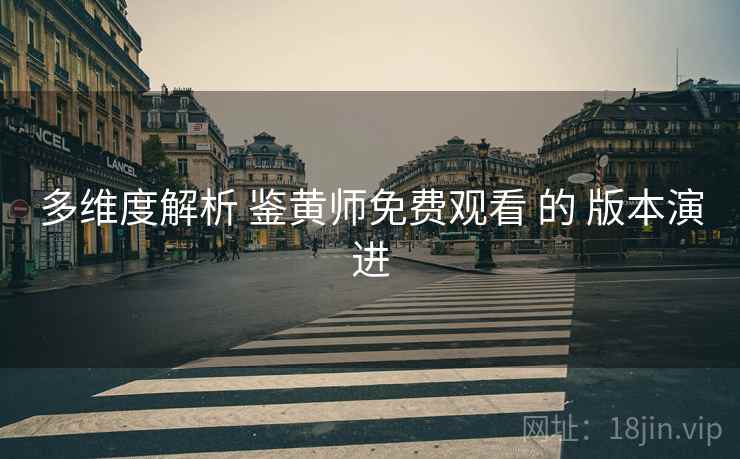 多维度解析 鉴黄师免费观看 的 版本演进 第1张 多维度解析 鉴黄师免费观看 的 版本演进 第1张