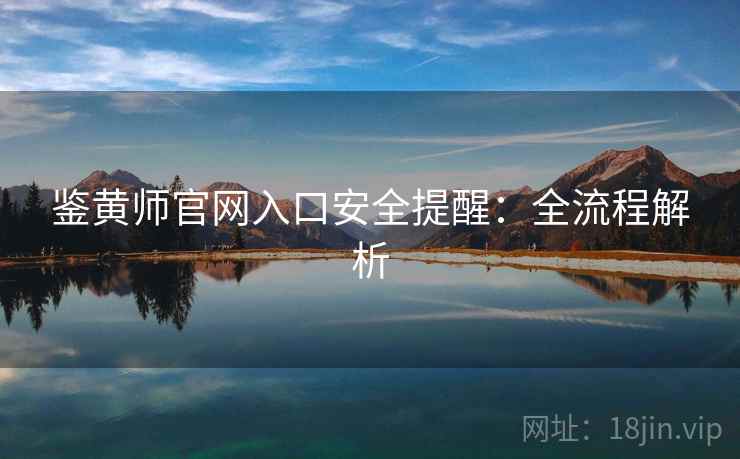 鉴黄师官网入口安全提醒:全流程解析 第1张 鉴黄师官网入口安全提醒:全流程解析 第1张