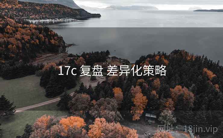 17c 复盘 差异化策略 第2张 17c 复盘 差异化策略 第2张